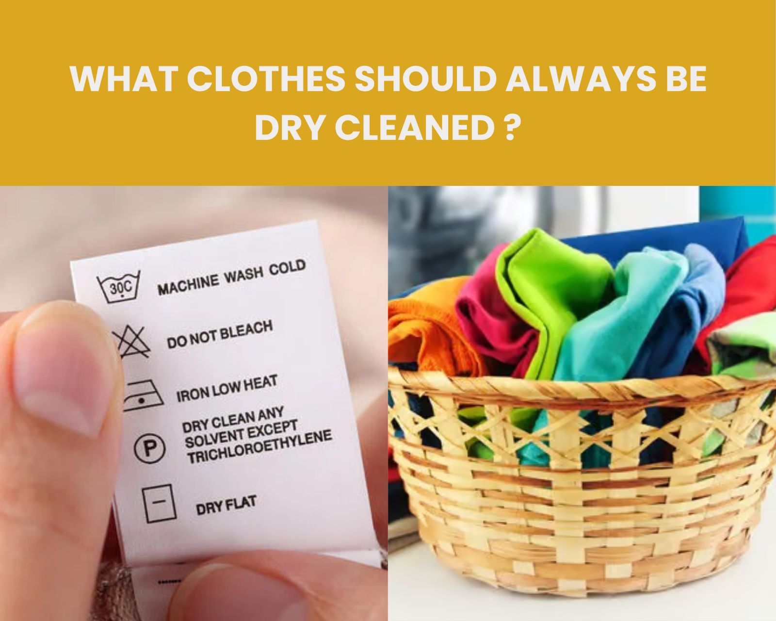 Dry cleaning clothes