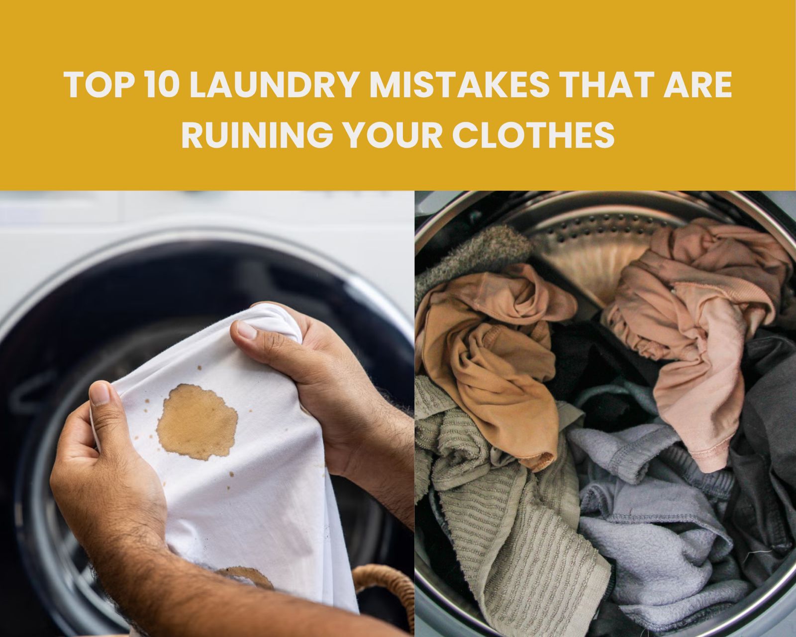 Laundry mistakes to avoid
